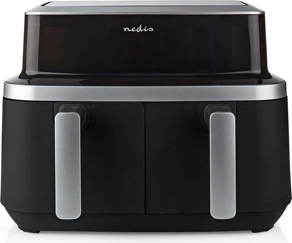 Friteuse Air Chaud Nedis 2600W Double Compartiment KAAF320BK