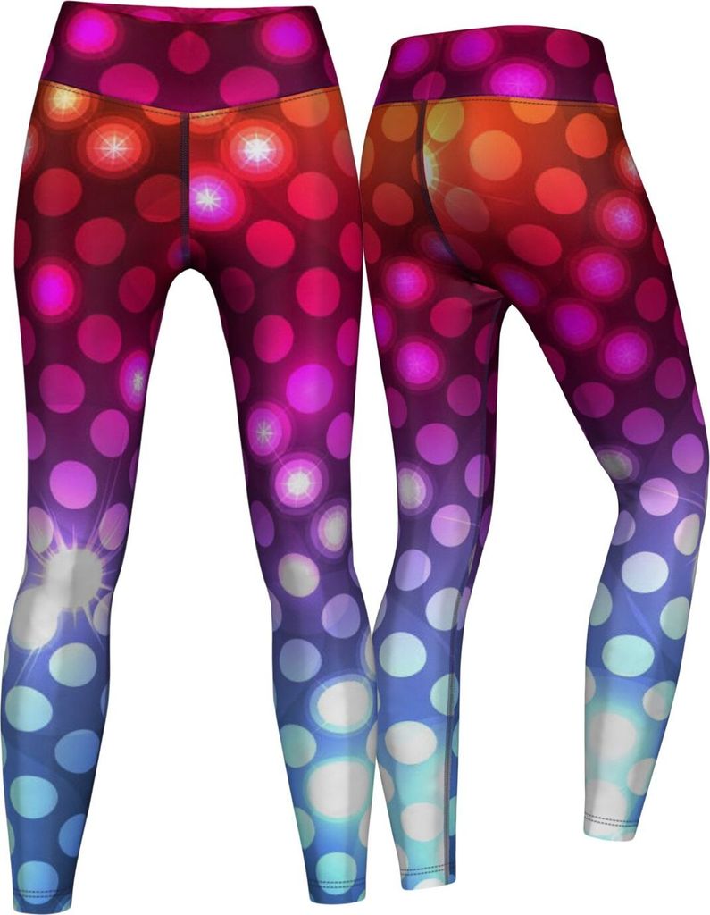 Sparkles Leggings sehr dehnbar für Sport,Yoga, Gymnastik, Training & Fashion Mehrfarbig, Größe:S
