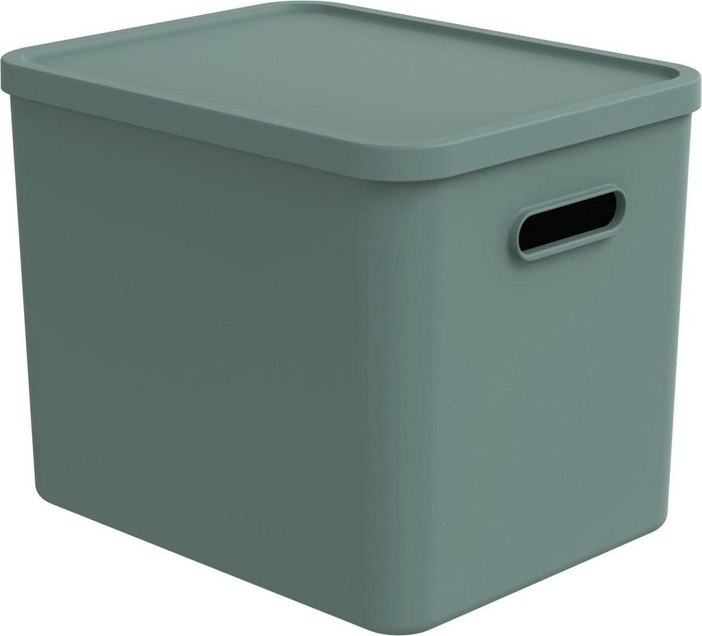 Aufbewahrungsbox - 27 Liter - Grün - Kunststoff - mit Produktbild 