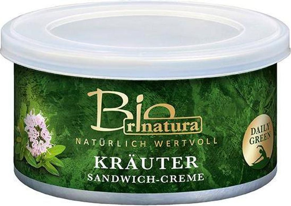 Rinatura Kräuter Sandwich-Creme  125 G Dose  Vegan Produktbild 
