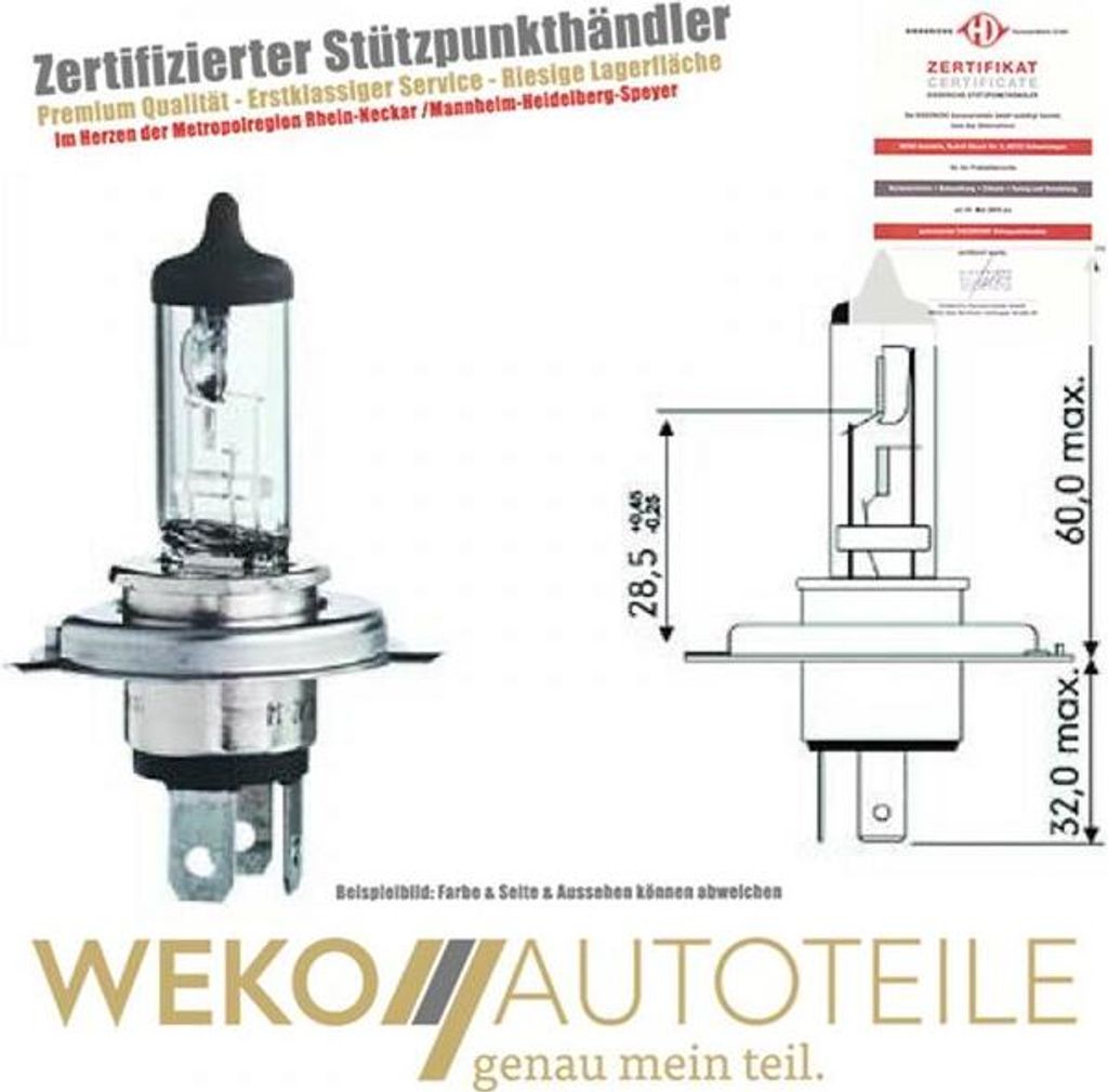 H4 12V 60 55W P43t LID10010 Diederichs