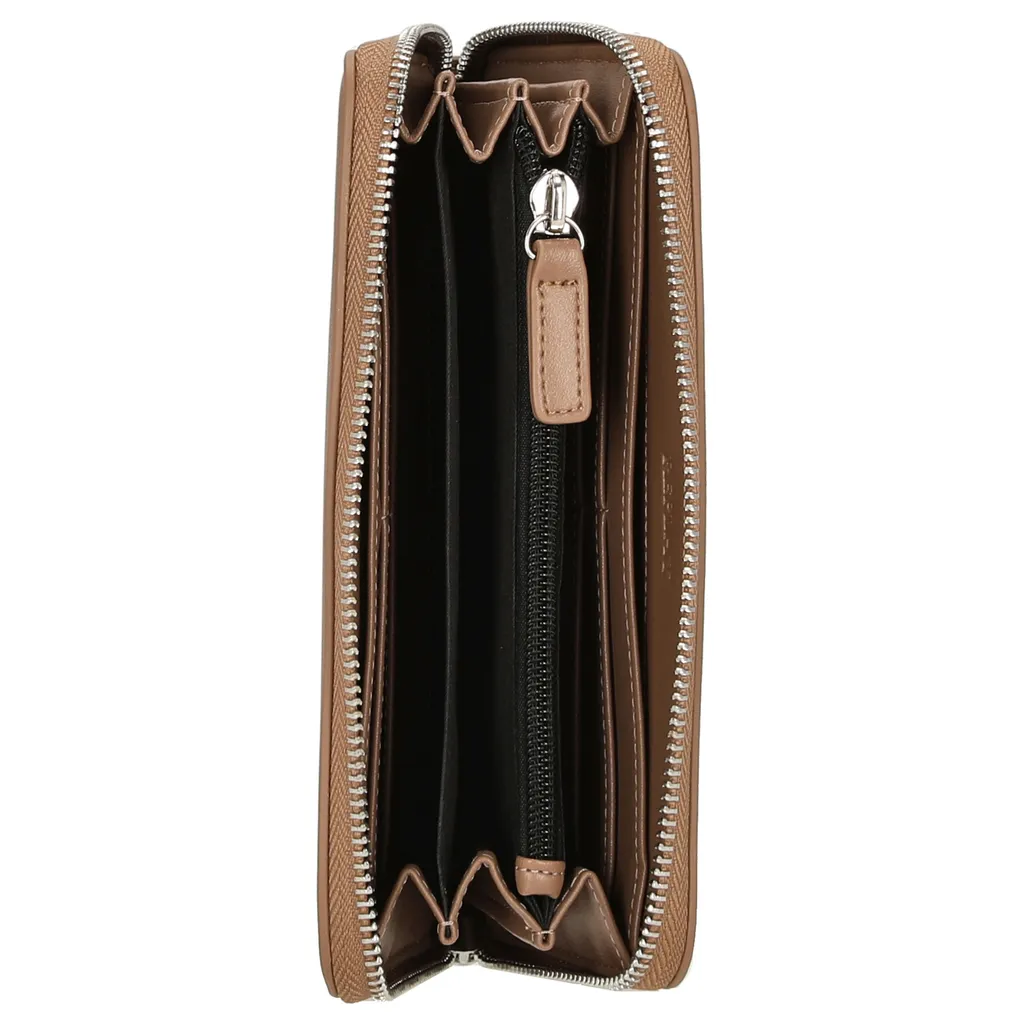 Portefeuille REPLAY Zip Around Wallet en Beige avec Multi-Rangements - 5