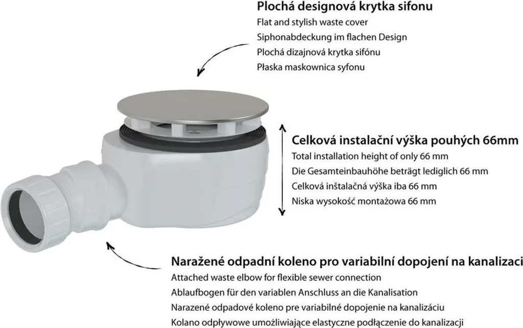 Piletta Doccia 90 mm Nera Opaca Ispezionabile | Sicurezza e Stile - 3