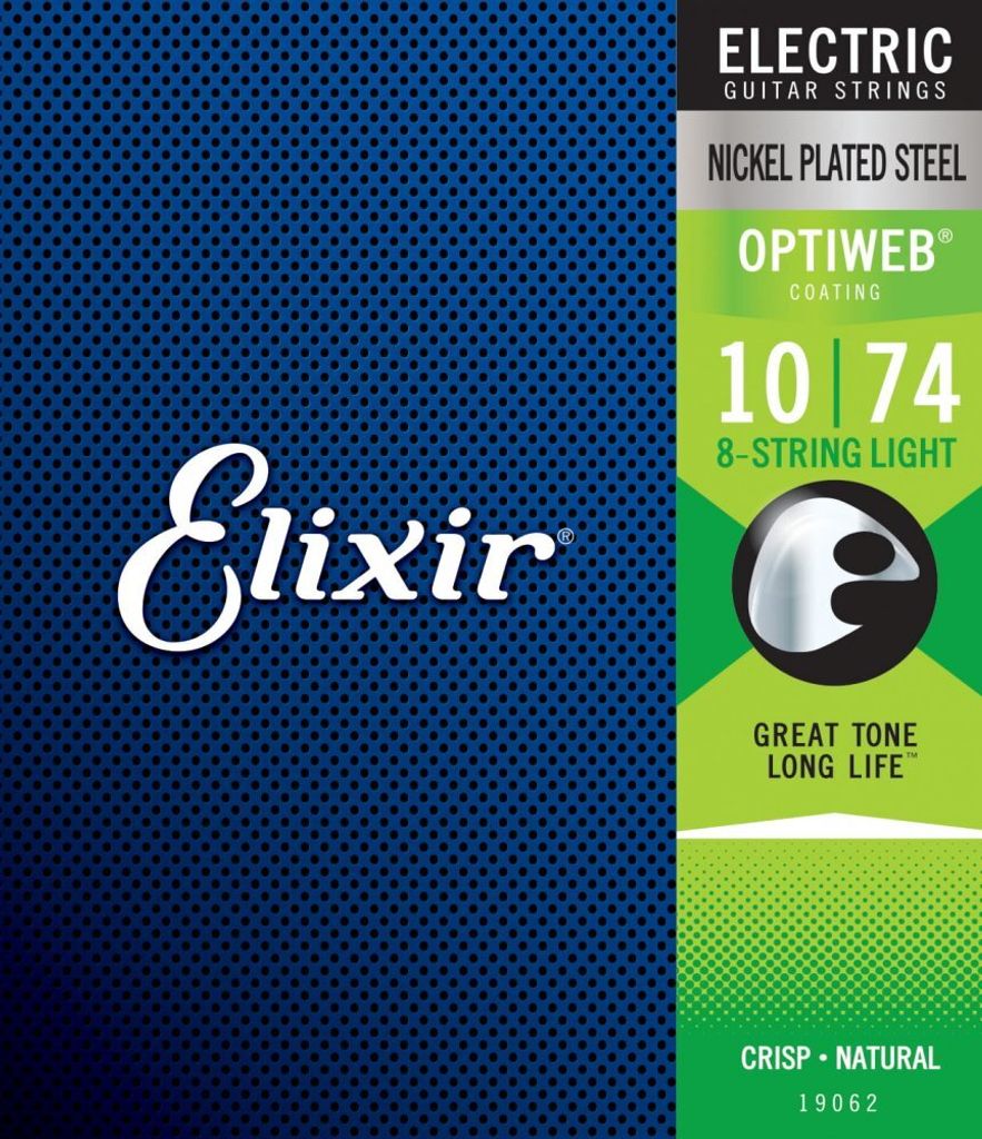 Elixir 19062 Optiweb Light 8 String Saiten für E-Gitarre