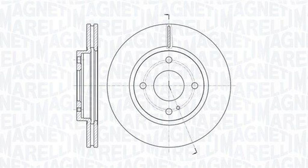 2x MAGNETI MARELLI Bremsscheibe 361302040108 für FORD Fiesta Mk6 Limousine 258mm