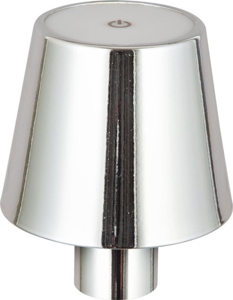 Casaya Akku Flaschen Tischleuchte Thumba, 2,1 W, 3000 K, silber, 997230