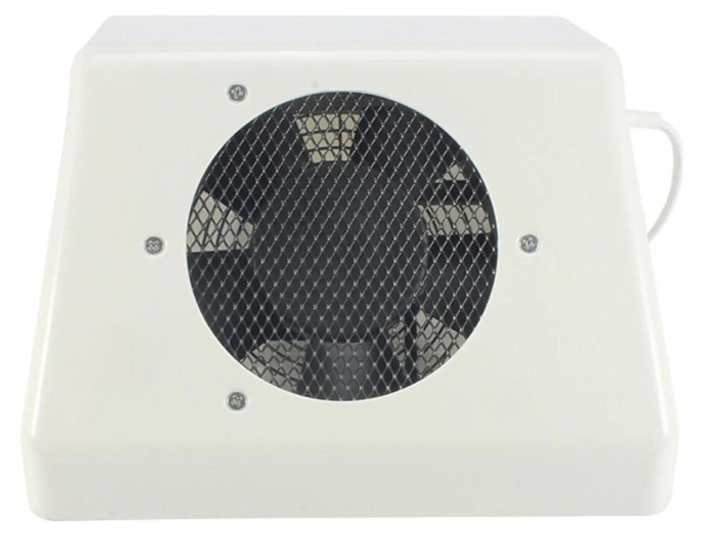 Nagelstaubabsauger - Maniküre Staubsauger - 80 W - 3500 U/min - EU-Stecker 220 V - Für Acrylpulver - Weiß/Schwarz
