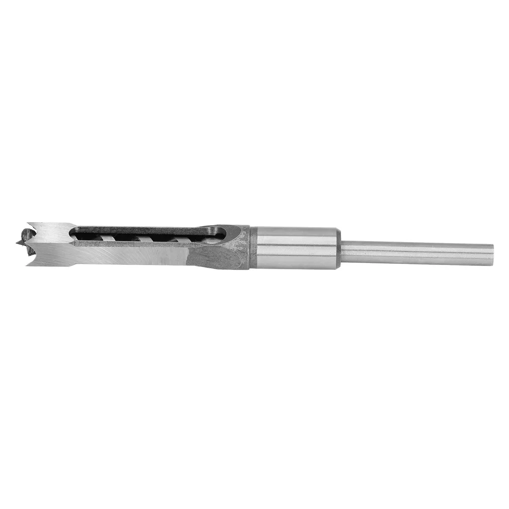 Punta per mortasatrice a foro quadrato, set di punte per mortasatrice, punta per mortasatrice, punta per trapano a foro quadrato, scalpello per mortasatura strumento per la lavorazione del legno, punte per scalpello, strumenti per la lavorazione del legno - 3