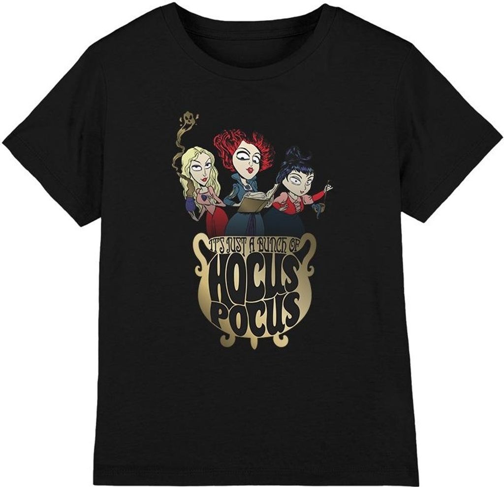 Hocus Pocus - "Cooking Up A Potion" T-Shirt für Kinder TV4170 (152-158) (Schwarz)