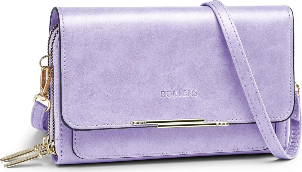 Sac à bandoulière femme lavande : cuir synthétique Handy au format mini