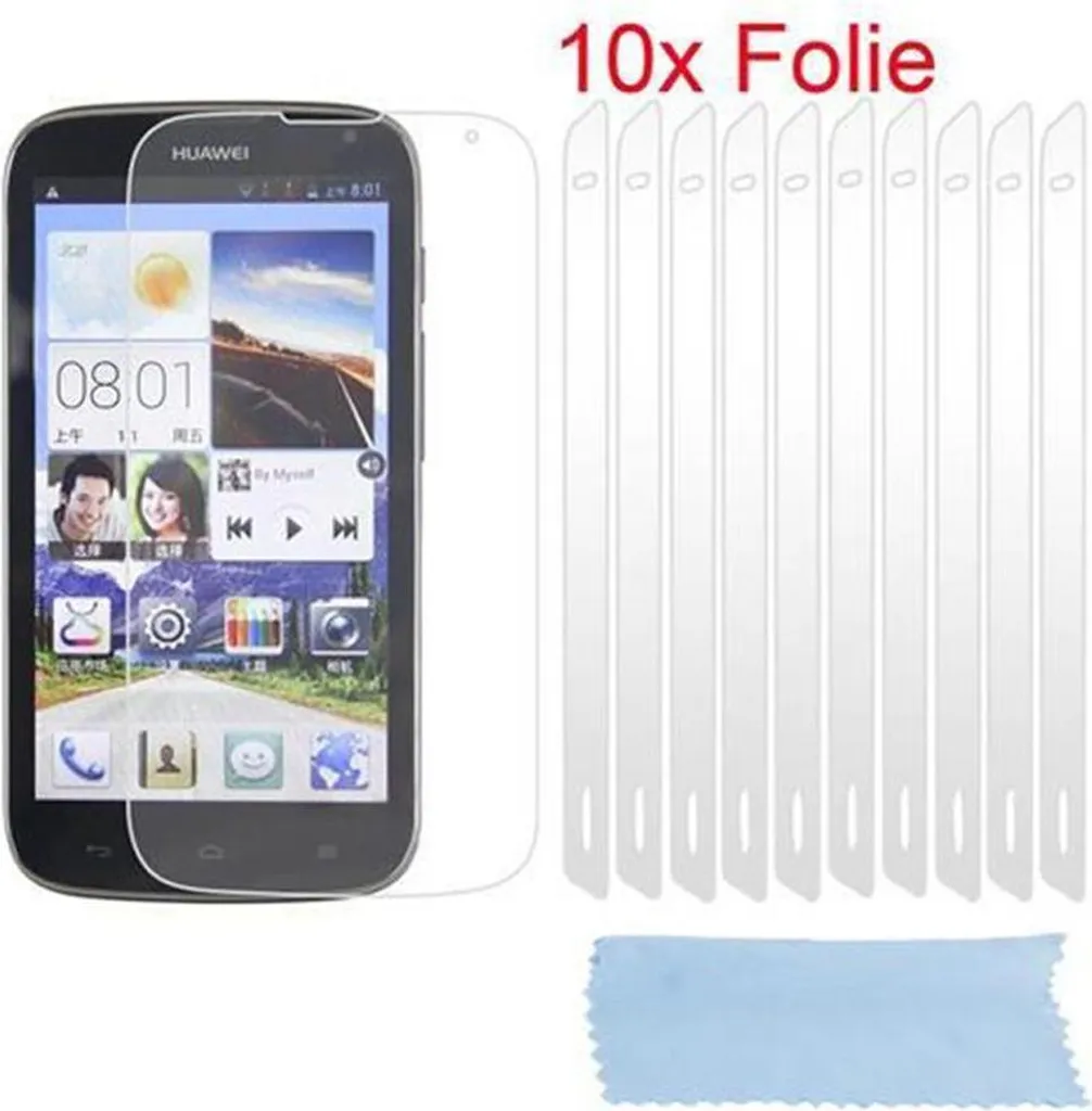 Pellicole Protettive Cadorabo 10 Pezzi Huawei G610 Alta Trasparenza