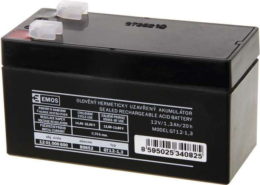Emos Akumulátor Sla 12V/1,3Ah Fa-4,7Mm Obrázok produktu 
