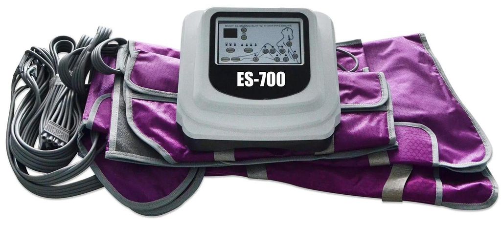 Luftdruck-Massageanzug - Ganzkörperanzug - 3 Modi - 5 Stufen - LCD-Display - Netzbetrieb (AC) - ABS-Material - Für Arme, Beine, Taille