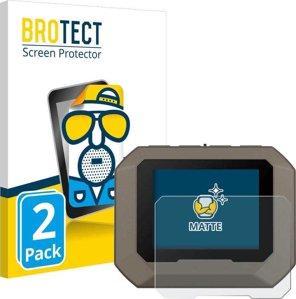 2x BROTECT Schutzfolie für Garmin Xero C1 Pro Displayschutz Displayschutzfolie Folie Matt Entspiegelungsfolie