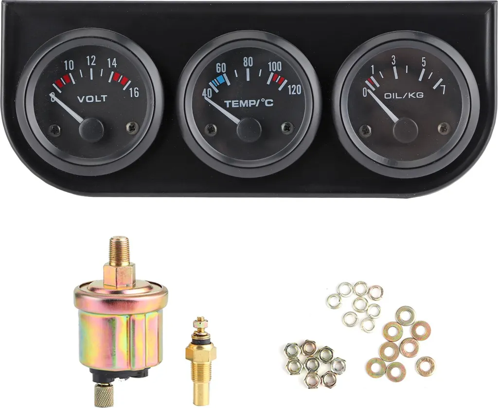 Appareil de Mesure 3 en 1 pour Suivi Moteur Pression Huile et Tension