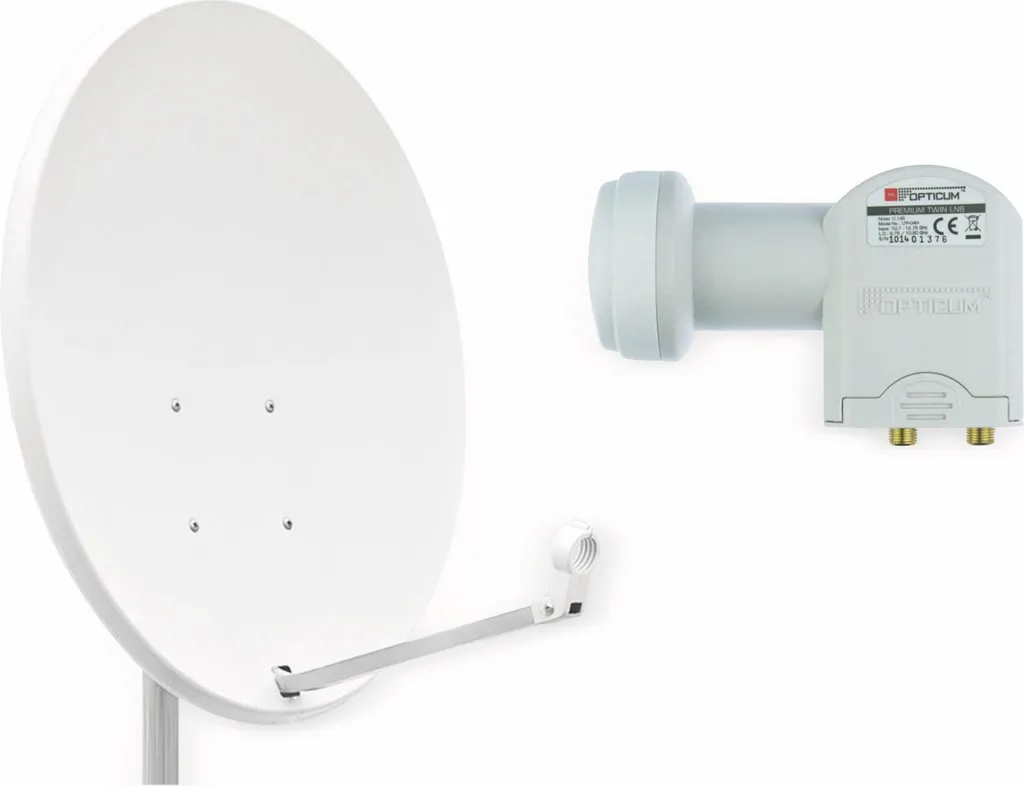 Améliorez votre Signal TV avec l'Antenne SAT RED OPTICUM QA60 Twin 60cm