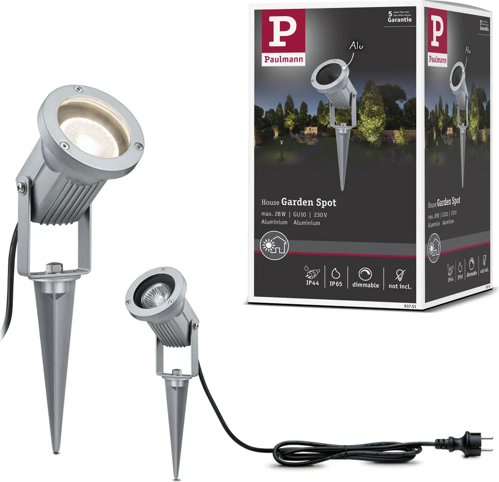 Spot LED Paulmann da Esterno IP65 - Faretti con Picchetto per Prato