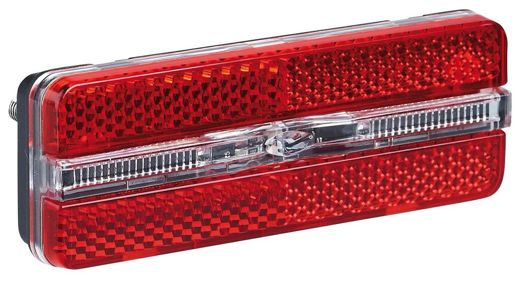 Büchel LED-Rücklicht Sunset Strip mit Standlicht Gepäckträgerbefestigung, rot