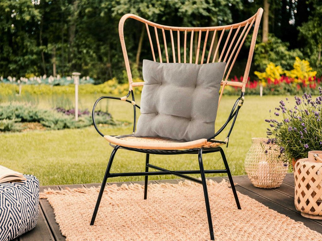 Mg Design polštář na židli 40x40 cm béžový - polštář na Obrázek produktu 2
