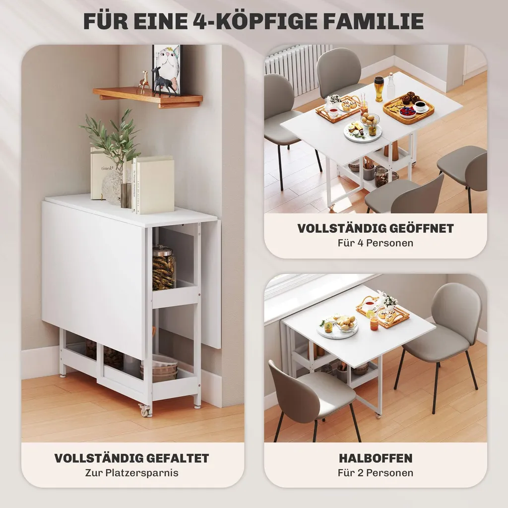 Table modulable 4 couverts pour petit appartement style industriel - 4