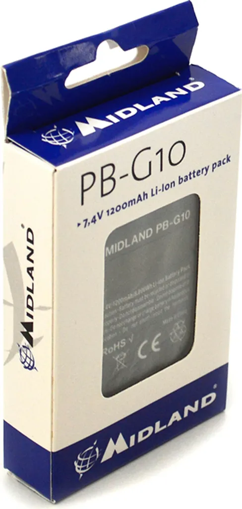 Batterie Lithium-Ion Midland PB-G10 haute capacité de 1200 mAh