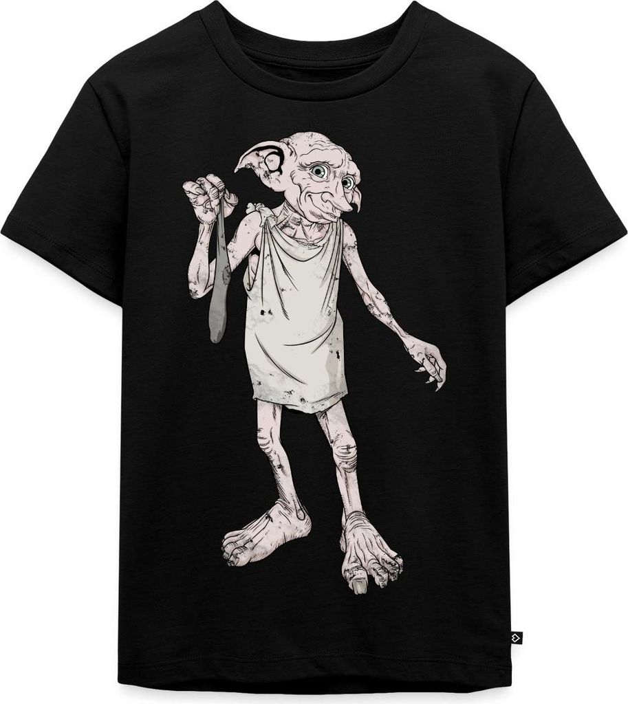 Spreadshirt Harry Potter Dobbys Geschenk Kinder Premium T-Shirt, 110/116 (4 Jahre), Schwarz