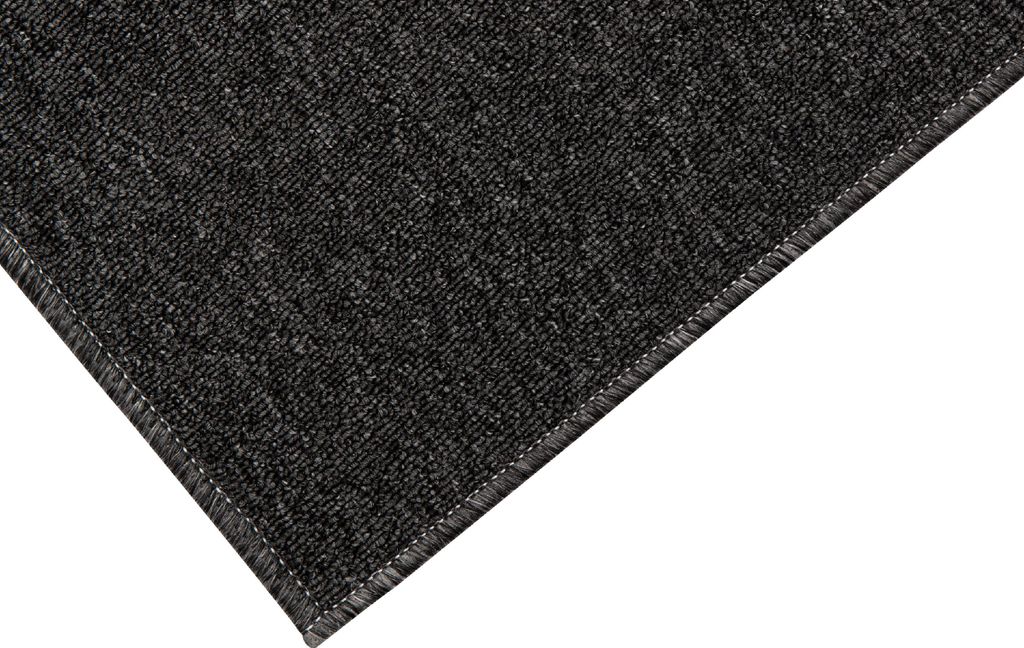 Tapiso Teppich NIZZA Melange Schwarz Einfarbig 300 x 400 cm