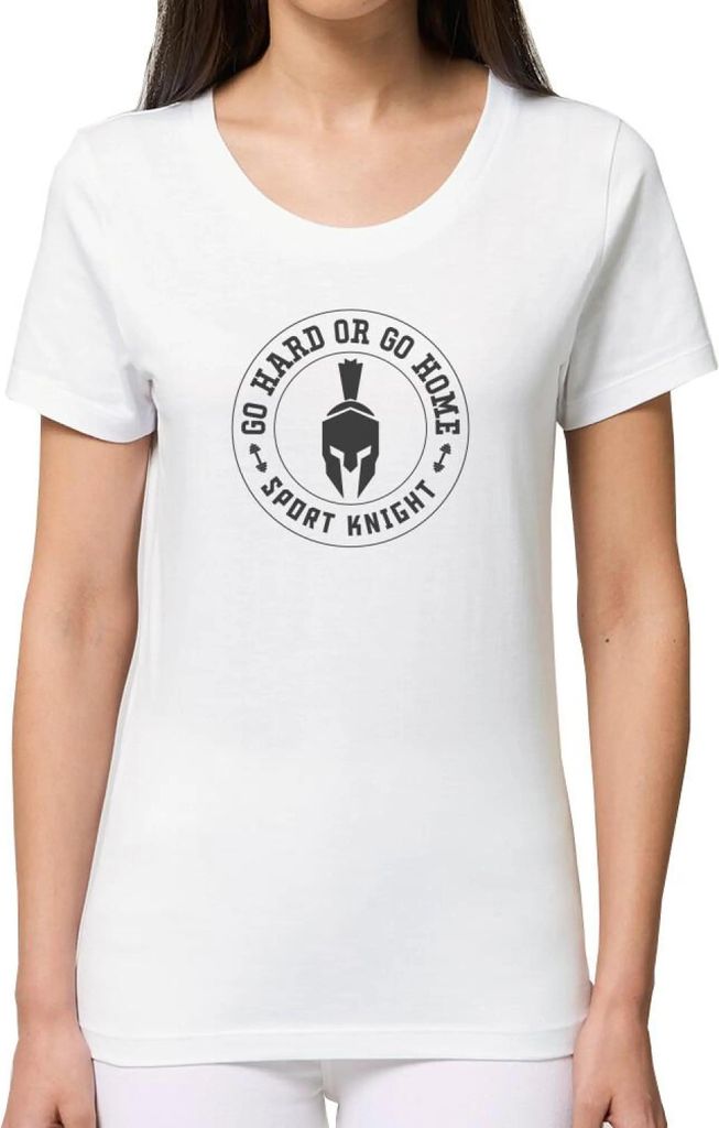 Sport-Knight Damen Fitness T-Shirt "Go Hard or Go Home" Organisch Premium