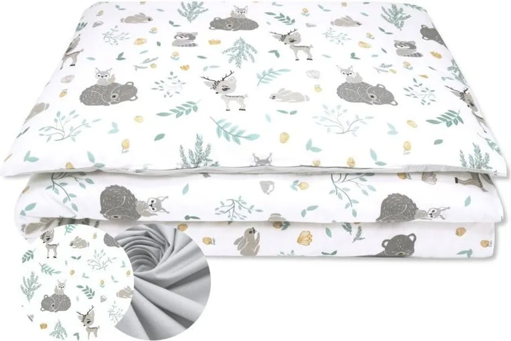 Ensemble literie Sleeplease COSING motif forêt - Coton hypoallergénique