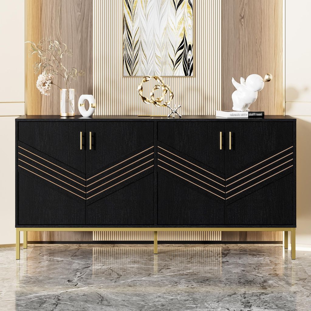 Sweiko Buffet moderne avec 4 portes - Design élégant en Image du produit 
