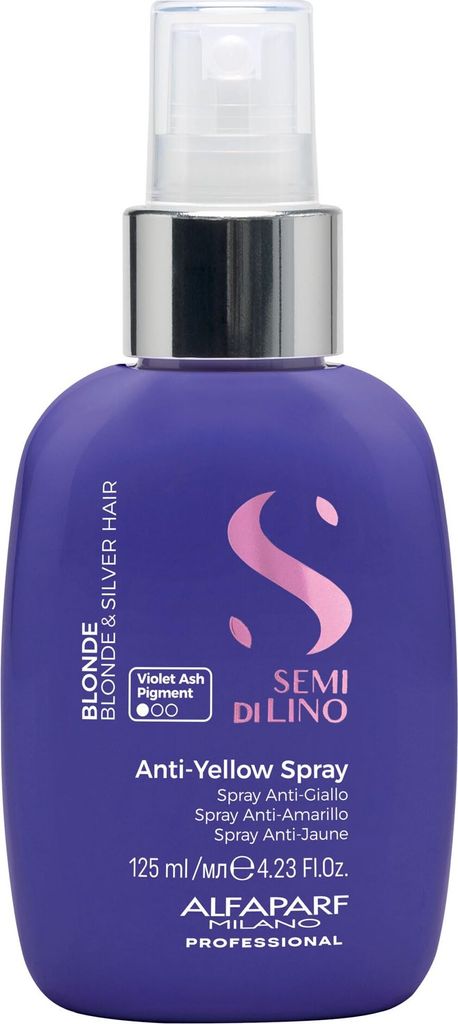 Alfaparf Milano Semi Di Lino Blonde Anti-Yellow Spray Styling-Spray für blondes Haar 125 ml
