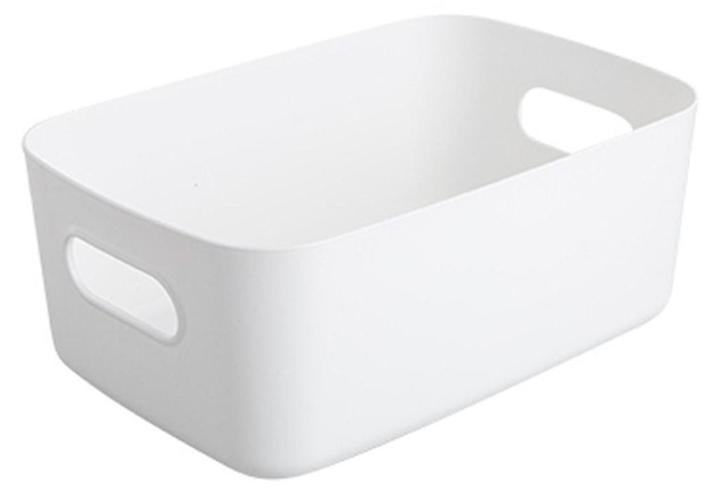 Kunststoff-Aufbewahrungskorb, großes Fassungsvermögen, Comestic Snack-Organizer, Behälter für Schreibtisch, Küche, Badezimmer, Regale, Schubla...