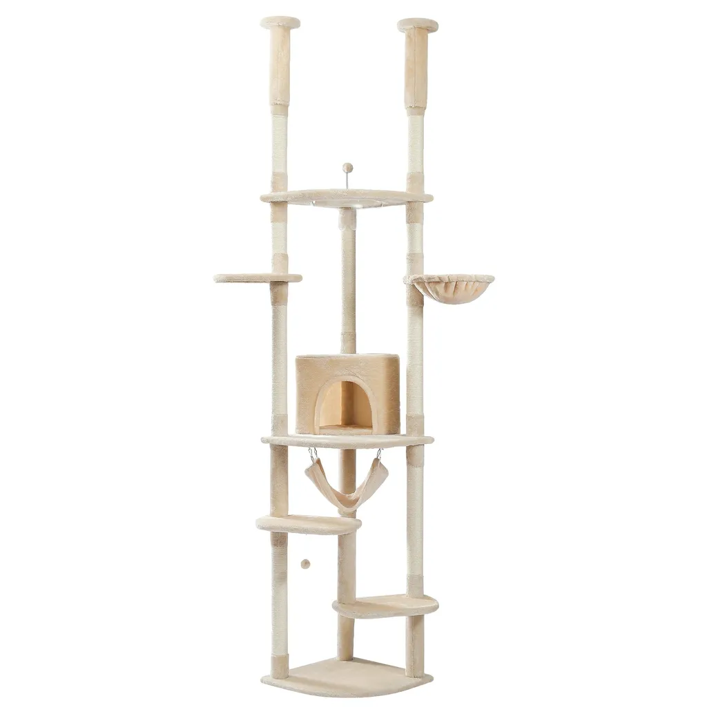 Arbre à chat du sol au plafond pour grand chat - Espace de jeu intérieur