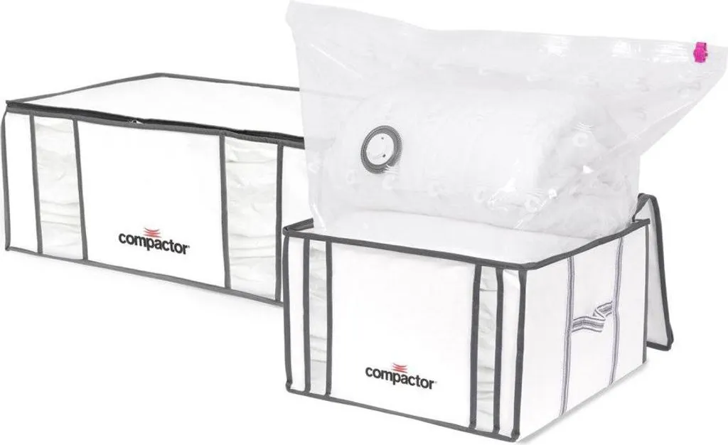Finis les Placards Encombrés ! Lot 2 Boîtes Sous Vide Compactor 335L - 3