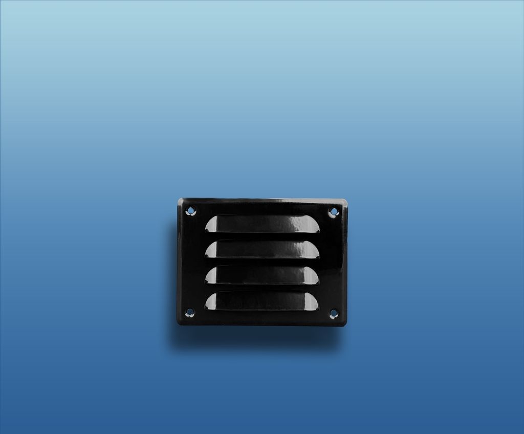 Kiemenblech Metall Serie MW : 140x105mm schwarz Größe: 140x105mm Farbe: schwarz