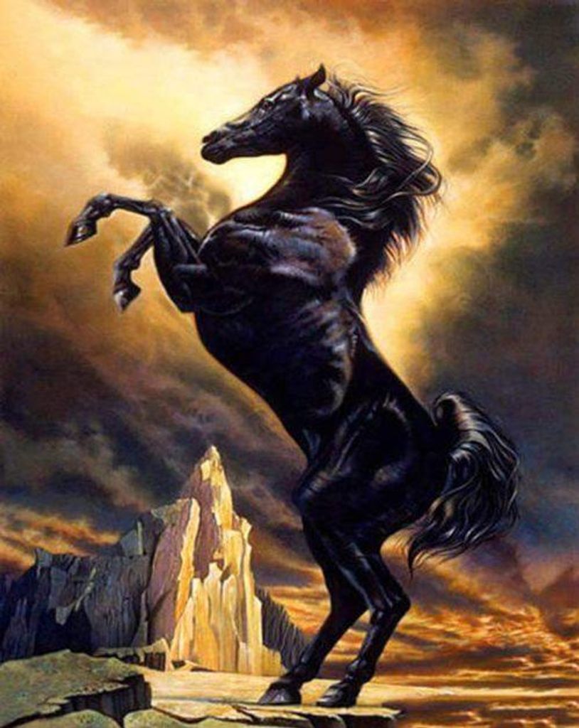 Diamond Painting Vollbild 30x40 mit runden Steinen