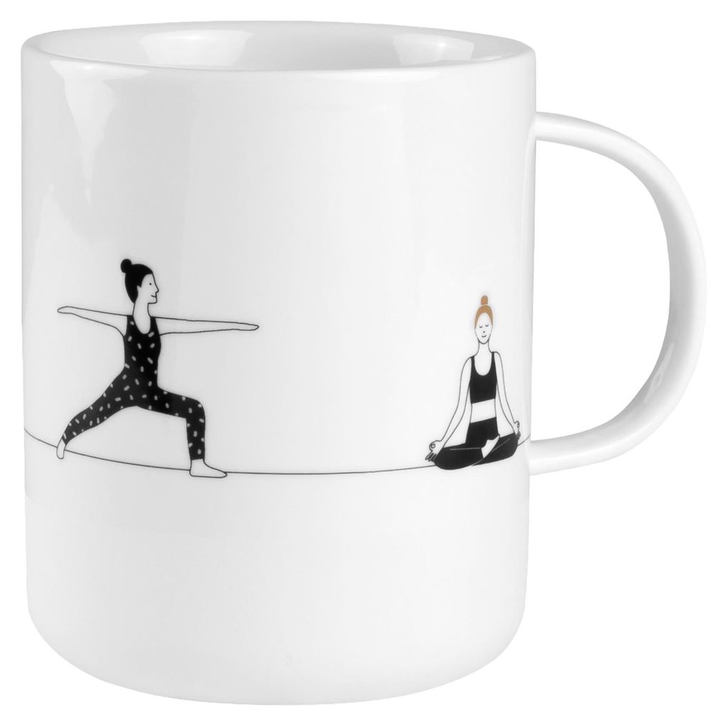 Räder Hobby Geschenktasse Yoga D.8cm, H.10cm Produktbild 