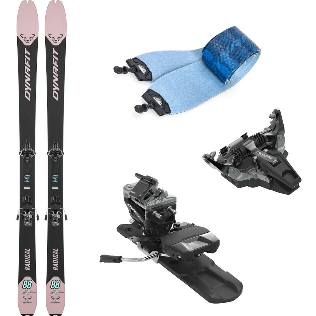 Skiset DYNAFIT Radical 88 W mit Bindung und Speedskin-Riemen 158 cm 160 bis 170 cm