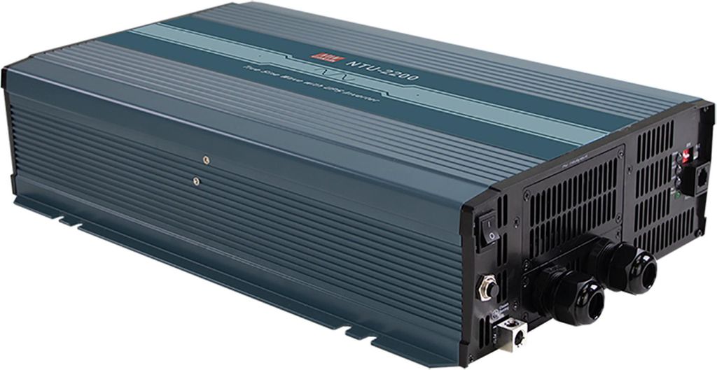 MEANWELL NTU-2200-248EU DC-AC-Wechselrichter Echtsinus 230V 2.200W
