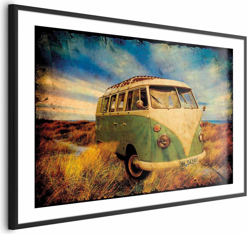 Posterpapier Poster - Retro Bus 90x60 cm Menschen i-C-0137-ao-a