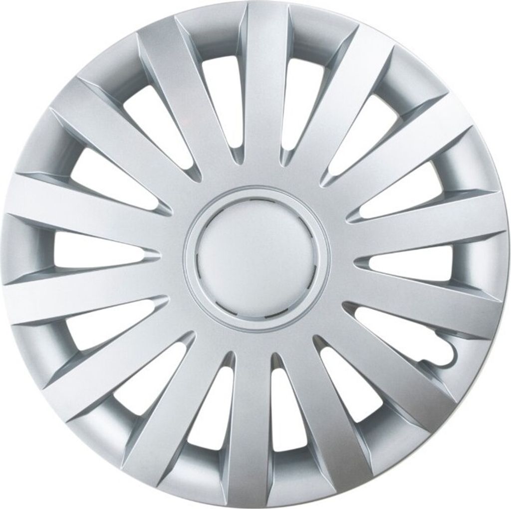 4x 13" Zoll Radkappen Silber Radzierblenden Radblenden WIND 13 LEOPLAST