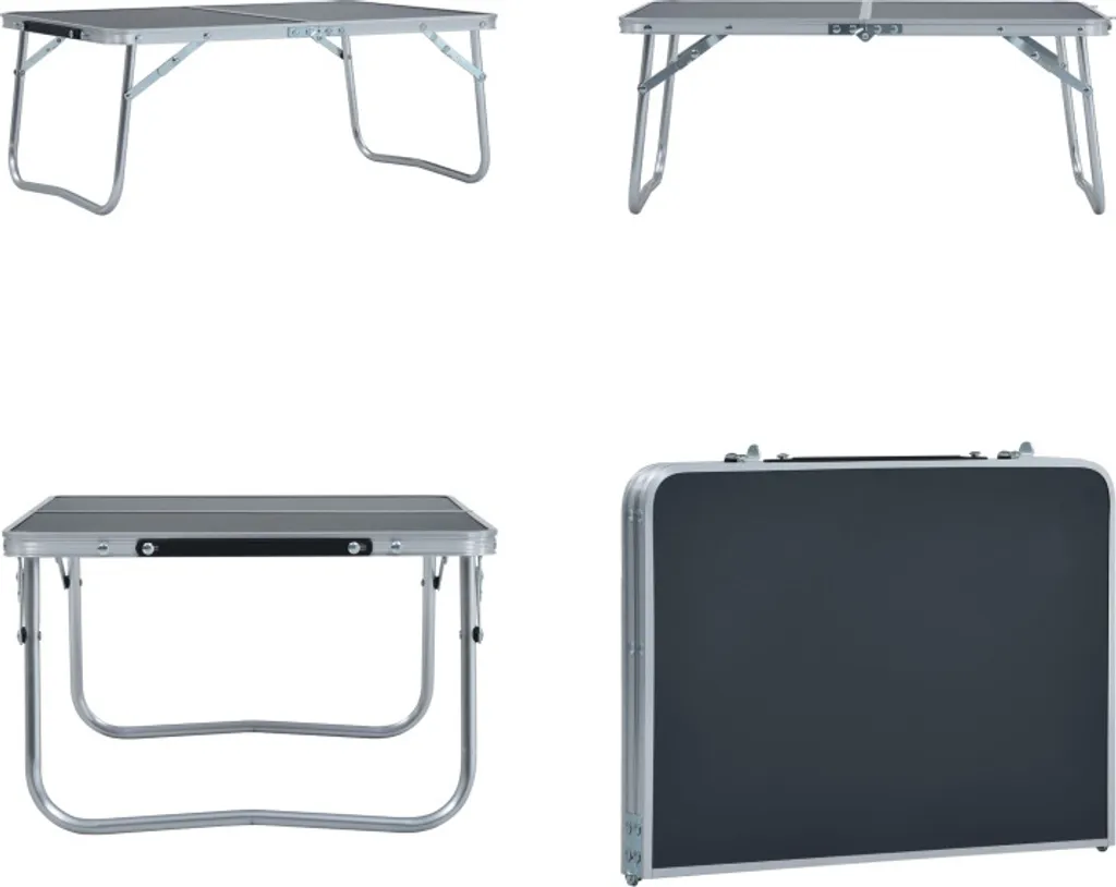 Table camping pliante gain de place pour petits coffres de voiture
