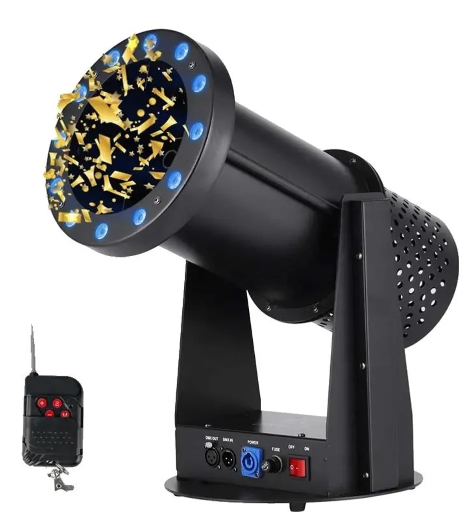 Canon à confettis pour mariage et soirée - Effet LED 1500W DMX 220V