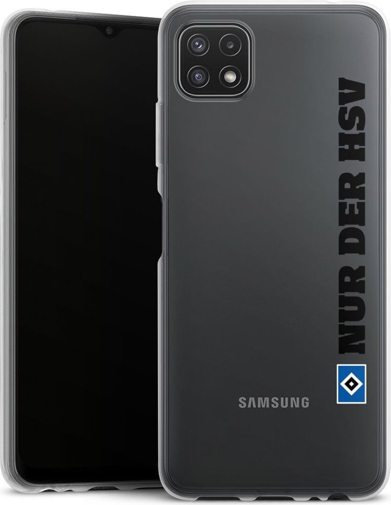 DeinDesign Handyhülle für Samsung Galaxy A22 5G Silikon Hülle Case Smartphone Schutzhülle HSV Hamburger SV transparent