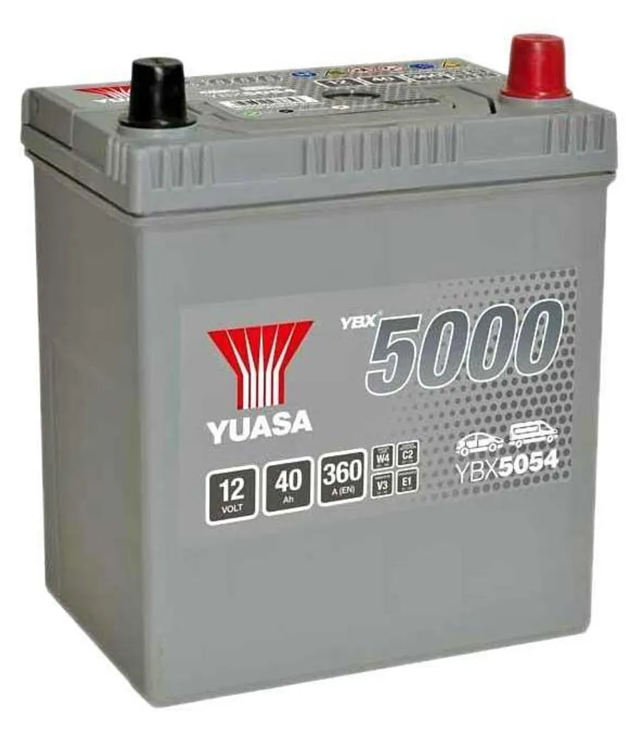 Batterie de voiture Yuasa YBX5054 12V High Performance série Silver