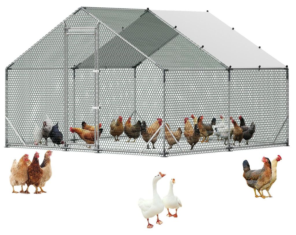 Pollaio VEVOR, 3x3x2 m, recinto per polli con copertura Immagine del prodotto 