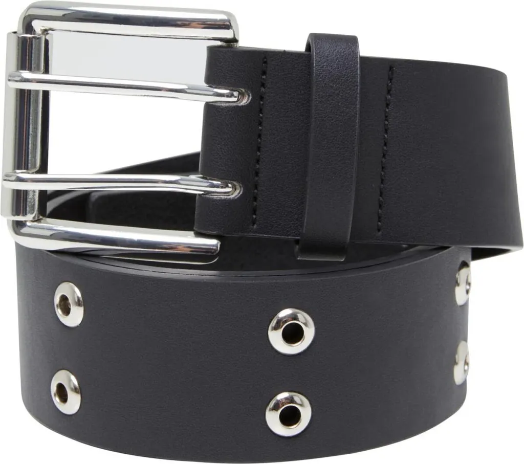 Urban Classics TB6813 | Cintura a doppio occhiello inPoliuretano- Colore: Nero - Taglia: S/M