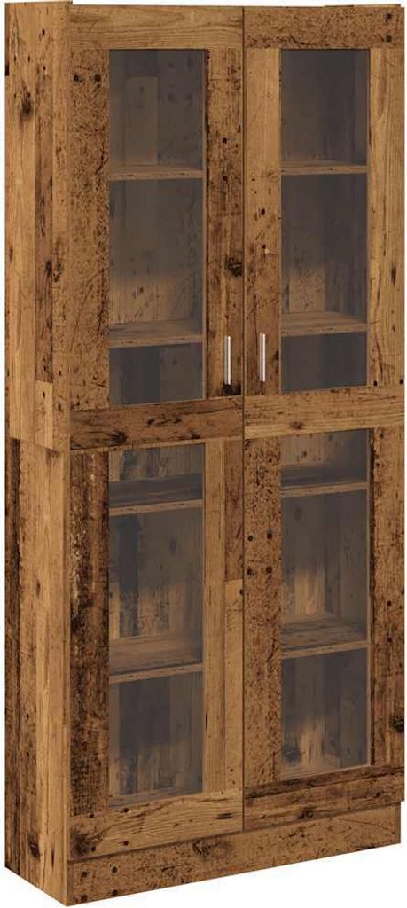vidaXL Highboard old wood look 82,5x30,5x185 cm materiál na Obrázek produktu 