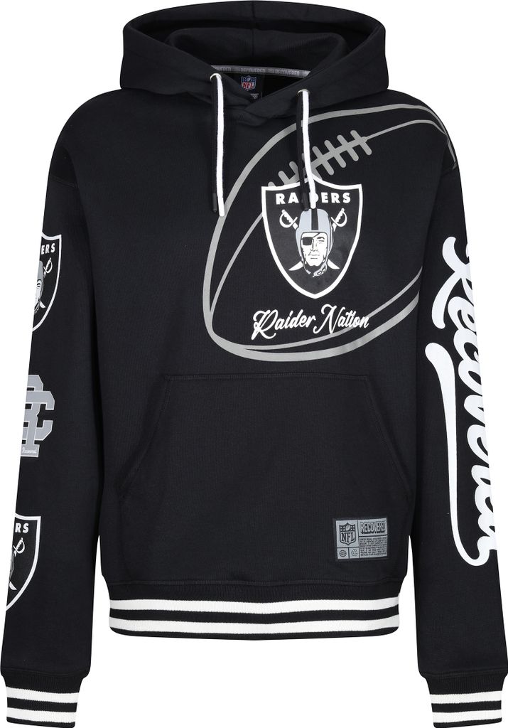 Recovered Hoodie NFL Raiders Nation im lockeren Schnitt Black XL