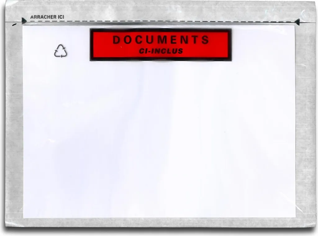 Pochettes documents ci-inclus A5 contre l'humidité - 500 unités eco-list